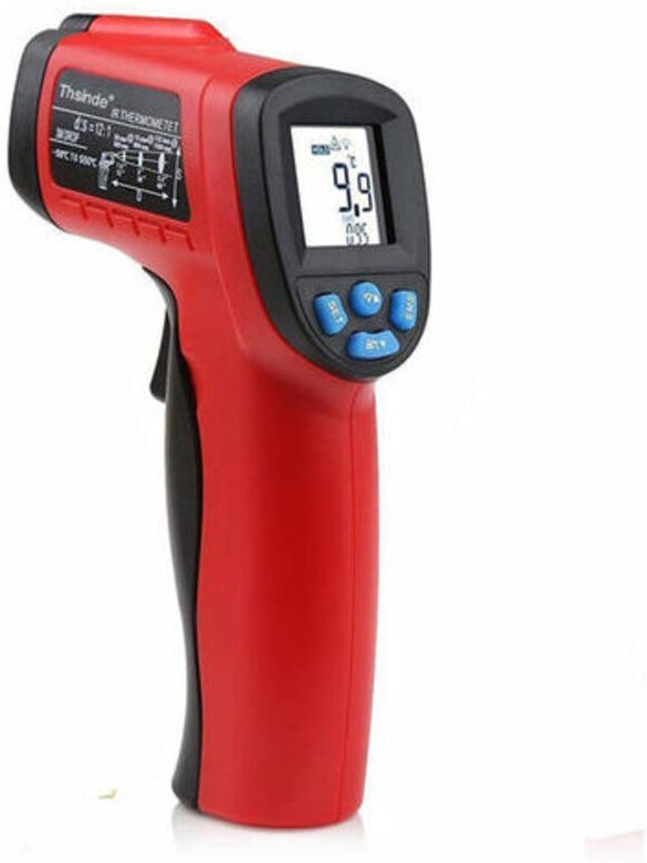 Laserthermometer Berührungsloses Thermometer Schwarz/Rot (-50 °C 550 °C (-58 °F 1022 °F) Infrarot-Thermometer Industriet...