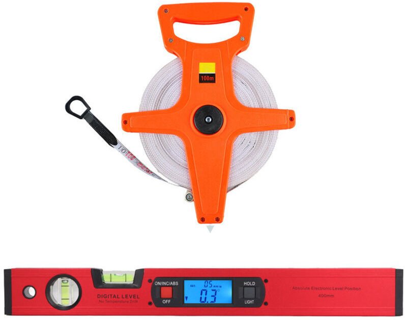 400-mm-Digitalwasserwaage, elektronisches LCD-Display, magnetischer digitaler Winkelmesser aus Aluminiumlegierung und 10...