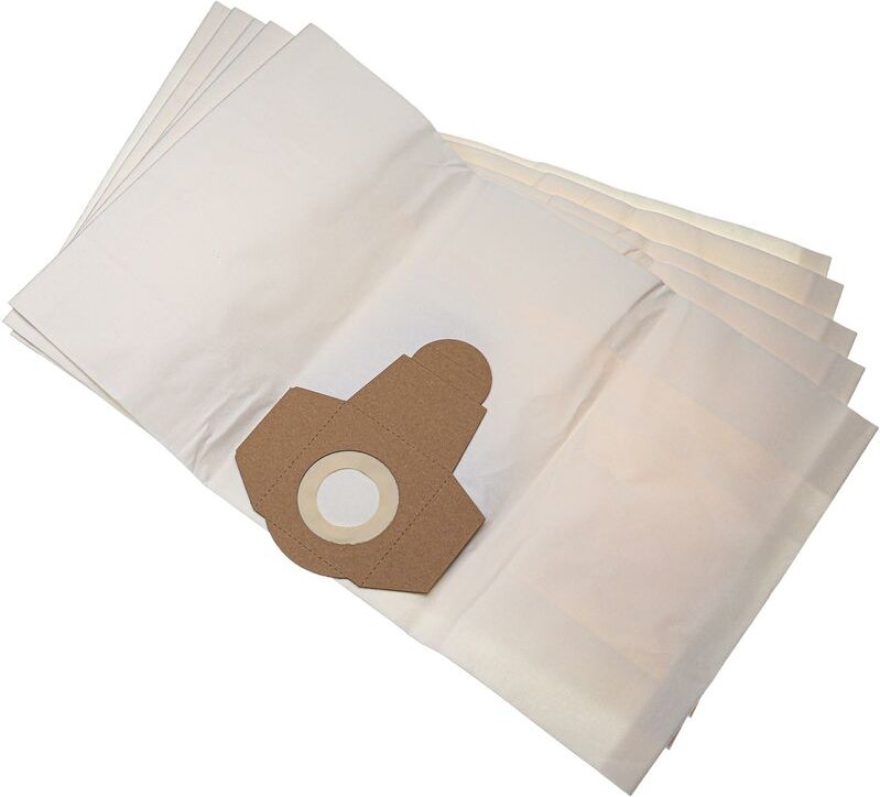 5x Staubsaugerbeutel kompatibel mit Parkside pnts 1250, pnts 1300, pnts 1250/9 Staubsauger - Papier, 20 l Füllvolumen, 3...
