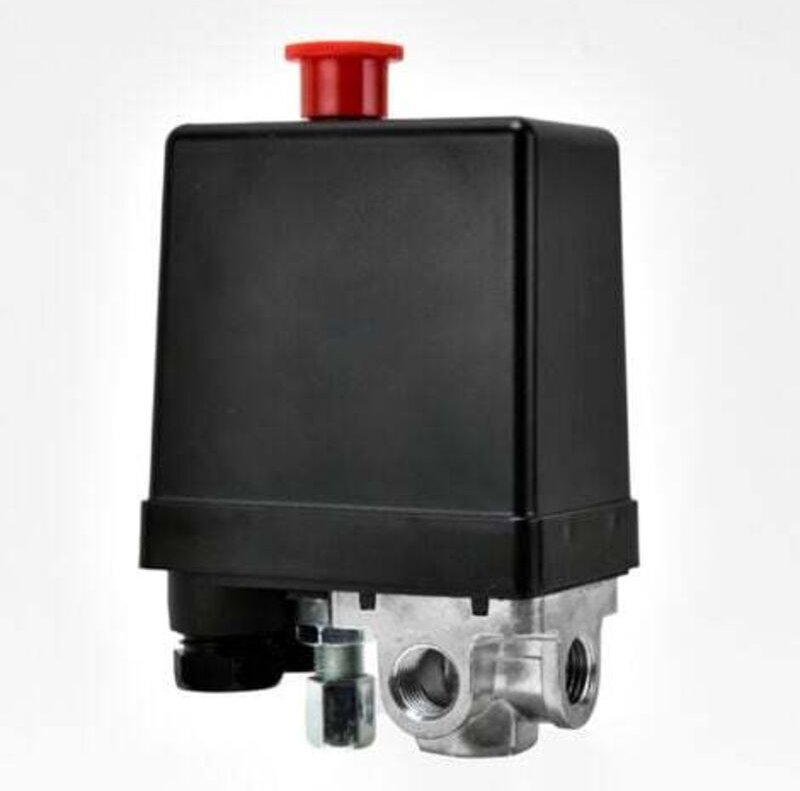 Luftkompressorschalter, automatischer Luftdruckschalter, Druckschalter, Wasserpumpenzubehör, vier Löcher