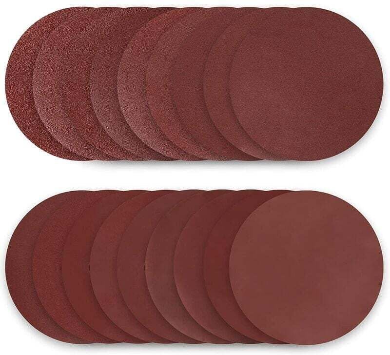 ZVD-180mm Schleifscheiben Schleifscheibe 50 Stück Schleifpapier 40/60/80/100/120/150/180/240/320/400 Körnung