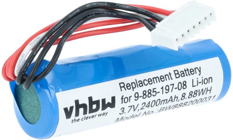 Vhbw - Akku kompatibel mit Sony SRS-X2 Lautsprecher Boxen Speaker (2400 mAh, 3,7 v, Li-Ion) - Ersatz für 9-885-197-08, S...