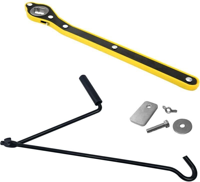 Ratschenschlüssel für Hebebühnen, mit verlängertem Griff und Universaladaptern, Wagenheberschlüssel für Scherenhebebühne...