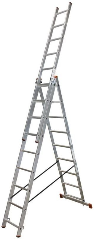 Krause Aluminium-Vielzweckleiter CORDA Globus mit Treppenfunktion 6,20 m Leitern