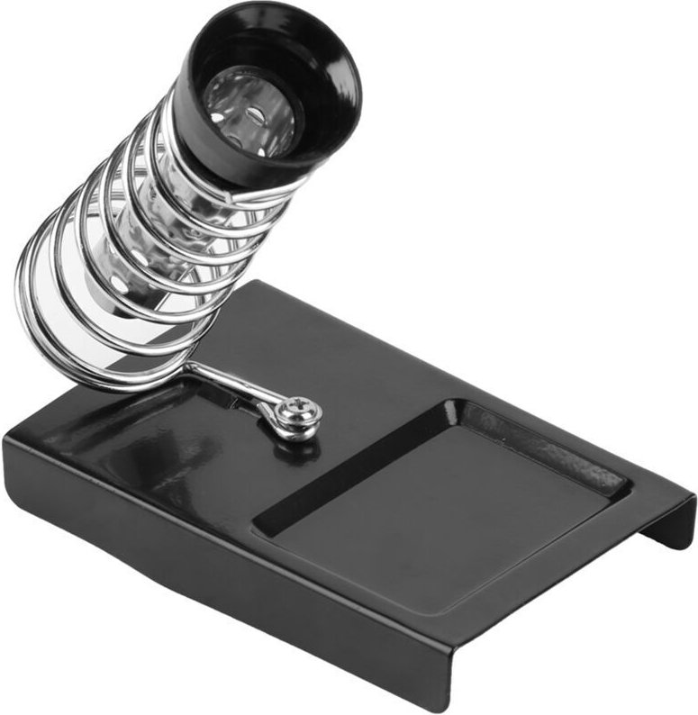 Lötkolbenständer, tragbarer, abnehmbarer Ständer, schwarzer Metallsockel