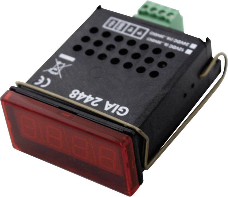 Gia 2448 Digitales Einbaumessgerät 0 - 20 V/0 - 10 V/0 - 2 V/0 - 1 V/0 - 200 mV/0 - 20 mA - Greisinger