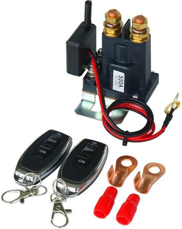 Tlily - 12V 500A Fernbatterie-Trennschalter, Verbessert für Auto--Wohnmobil-Batterietrennschalter mit 2 SchlüSseln