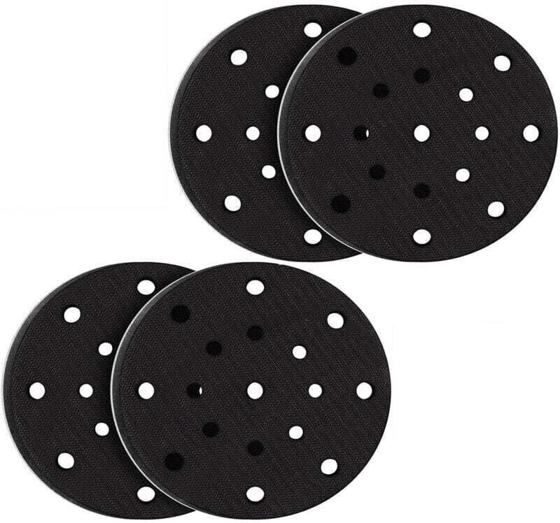 4 Stück 150 mm weiche Schleifpads, XU, weiche Schaumstoff-Schnittstelle für Schleif- und Polierpads, Geräuschdämpfung (1...