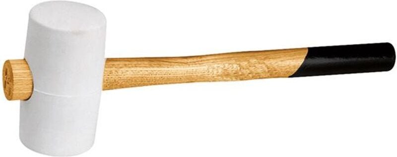 Gummi-Komp.Hammer farblos 54mm flach/flach - Fortis