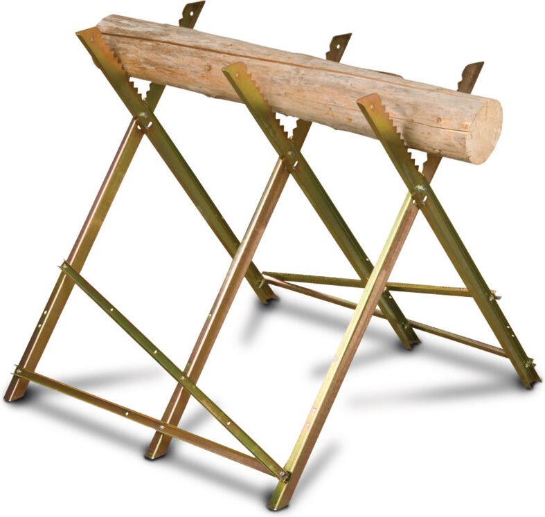 Holzstar Sägebock SB 1 verzahnte Auflagefläche Länge 80 cm klappbarer Holzbock