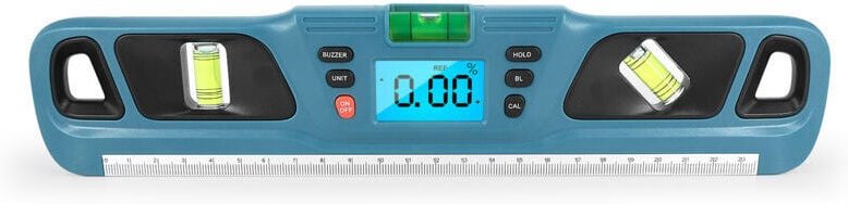 Digitaler Neigungsmesser Blauer digitaler Neigungsmesser Winkellineal Wasserwaage Multifunktions-Digital-Winkellineal