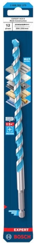 Bosch EXPERT Bohrer HEX-9 Multi Construction, 12 x 200 x 250 mm