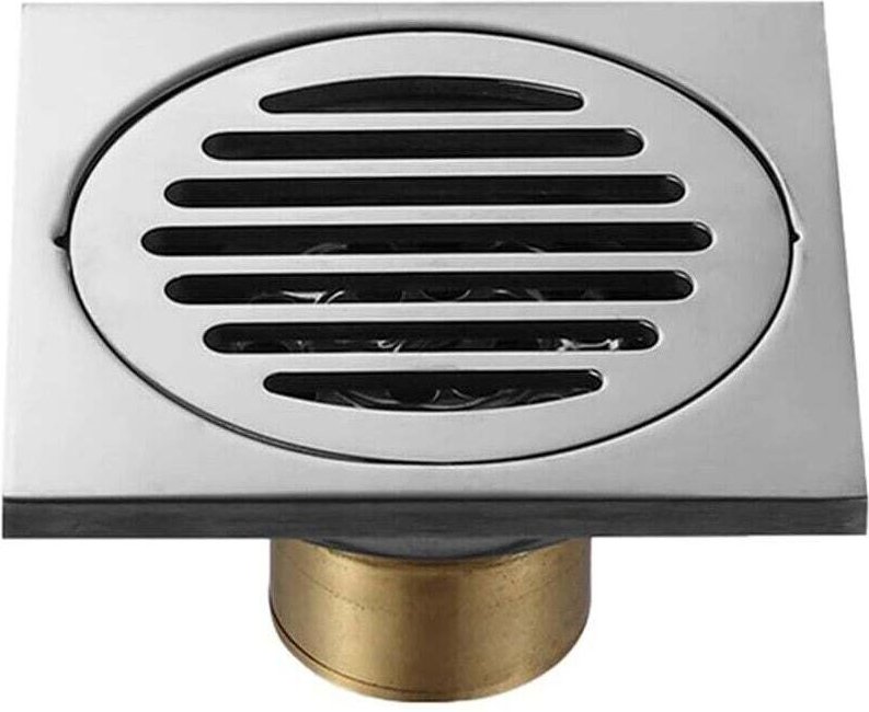 Vtizikl Siphon de douche, acier inoxydable 304 avec grille de protection amovible pour attrape-cheveux, drain de douche ...