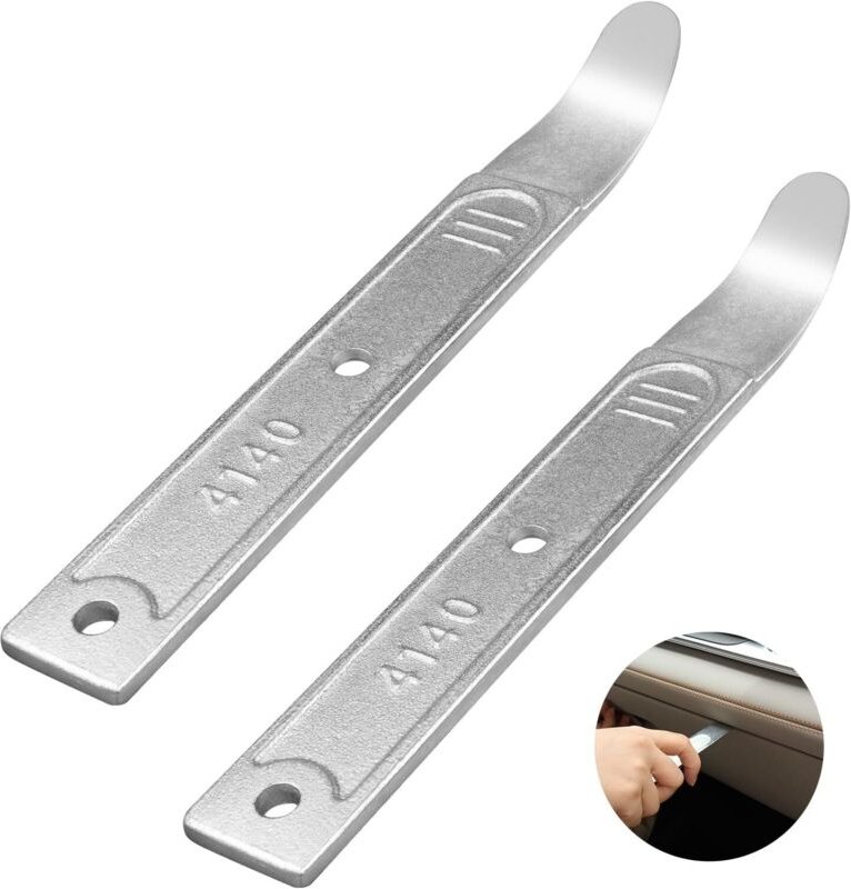 Set aus 2 Hebeln zum Entfernen von Verkleidungen, Taschenhebeln, Werkzeugset zum Entfernen von Autoverkleidungen, ermögl...