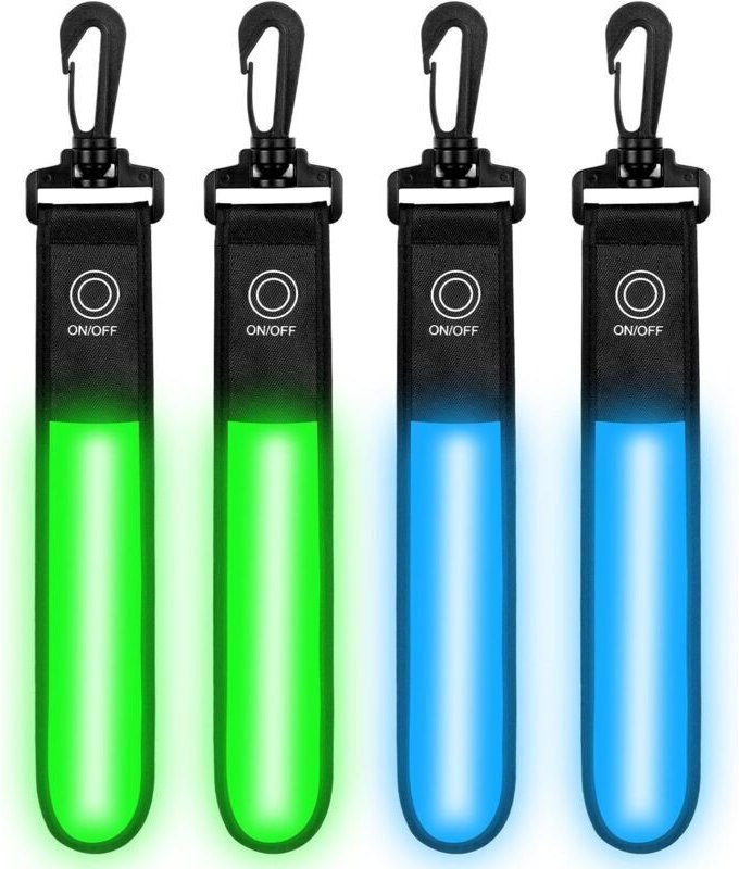 Leuchtender Taschenanhänger, LED-Blinklichtstreifen für Schultaschen, 3 Modi für Rucksäcke/Gassigehen/Joggen