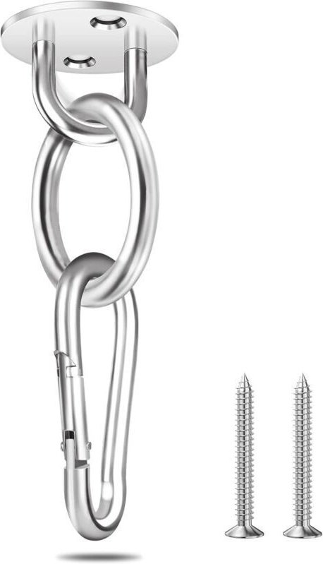 Deckenhaken, Tragkraft bis zu 200 kg, robuster Deckenhaken aus Edelstahl 304 für Betonkonstruktionen, Hängesessel, Boxsä...