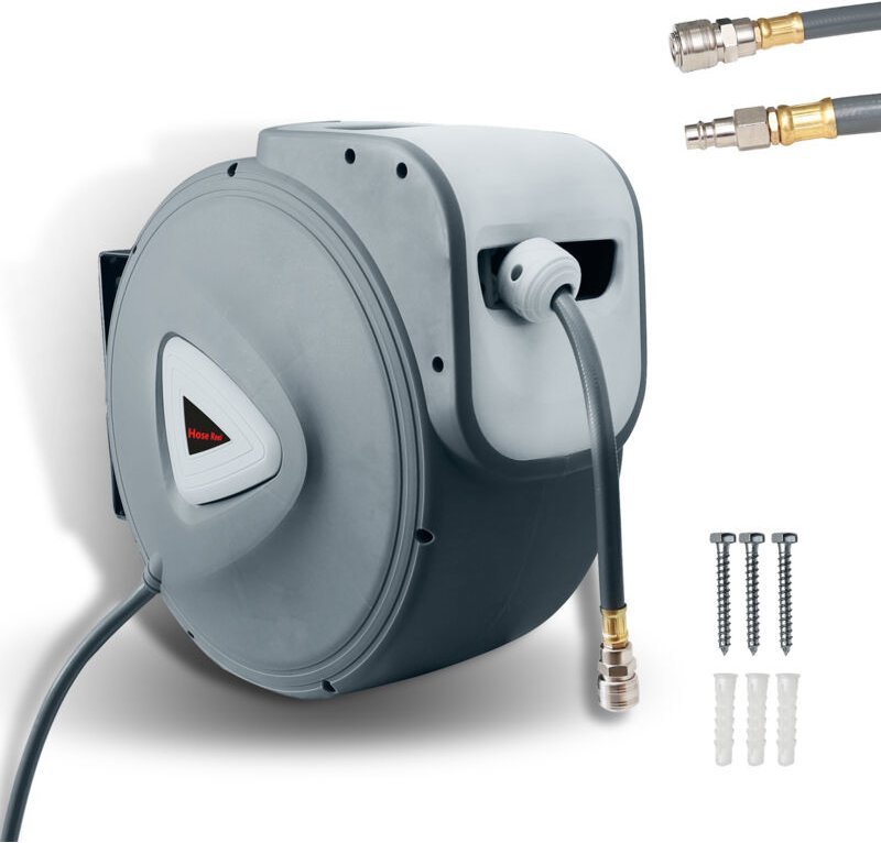 Randaco Schlauchtrommel Automatik 30M Wasserschlauchaufroller Schlauchaufroller Gartenschlauchaufroller Wasserschlauch 1...