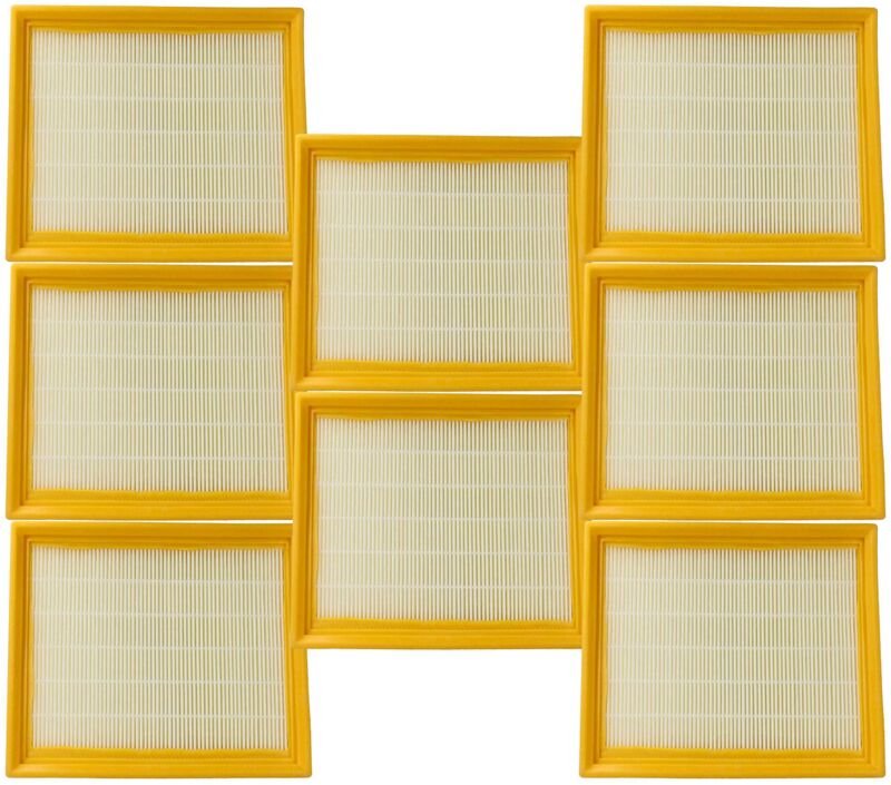 vhbw 8x Staubsaugerfilter kompatibel mit Protool Festool VCP 480 E-M AC, 360 E-M, 480 E-L AC, 480 AC Staubsauger - HEPA-...