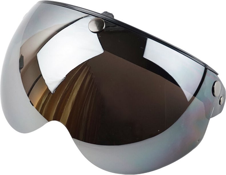 Eosnow Universal 3 Snap Retro Helm Visier winddicht Sonnenschutz Half Face Motorradhelme