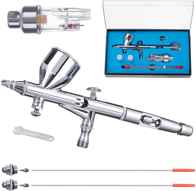 Airbrush Kit Hs-80 Düsen 0,2 0,3 0,5 Dehydrator Modellierung Tattoo