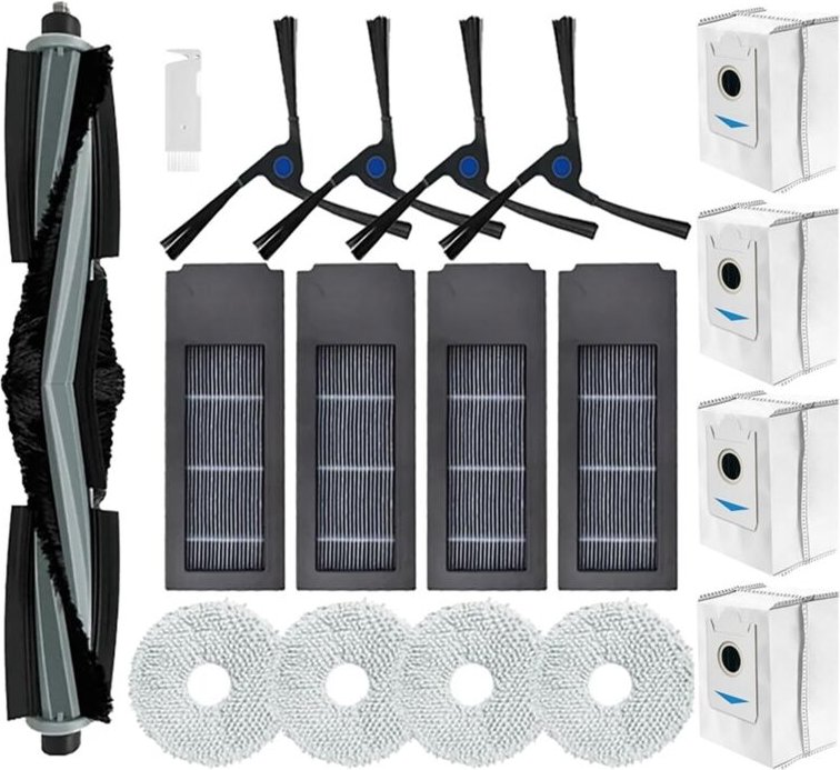 FüR X2 / Omni Pro DEX86 Roboterstaubsauger HauptseitenbüRsten Hepa-Filter Mopptuch Staubbeutel