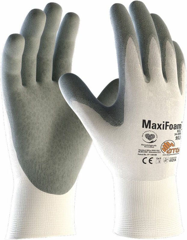 ATG MaxiFoam 34-600 Arbeitshandschuhe - 9 (L) - Gris