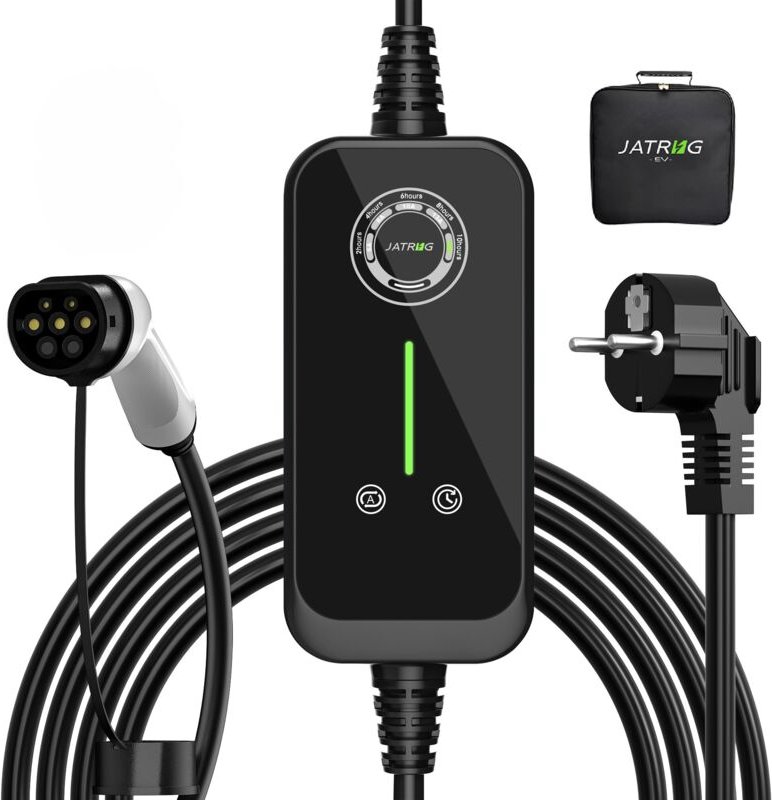 Ladekabel JATRHG Typ 2-3,6 KW für Elektrofahrzeuge – Mobiles Ladegerät 16A – 10 m Wandstation für Auto