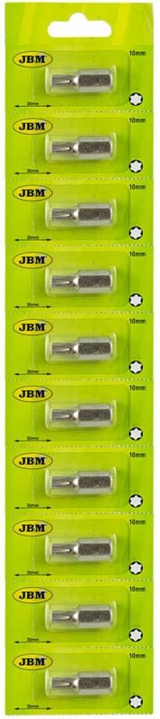 JBM - Torx-Schraubendreher-Bit verchromt (ø 60 - Maul 30 mm.) 10399