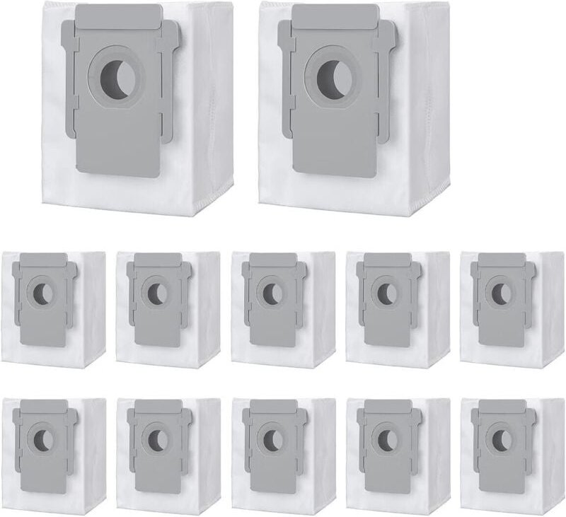 Packung mit 12 Ersatz-Staubsaugerbeuteln für iRobot Roomba i7 i7+ / i7 Plus E5 E6 E7 S9 S9+, Zubehörset für iRobot Roomb...