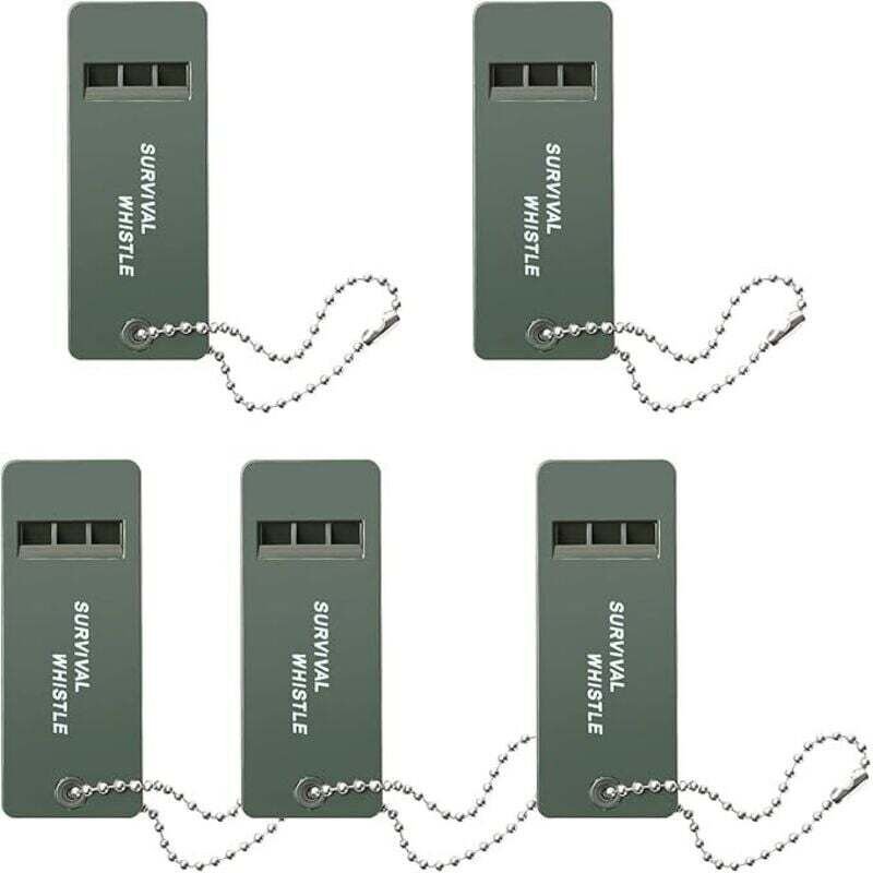 Set mit 5 Mehrzweck-Outdoor-Pfeifen – Erste-Hilfe-Pfeife – Notsignal – Schiedsrichterpfeife – Teamgeschenk