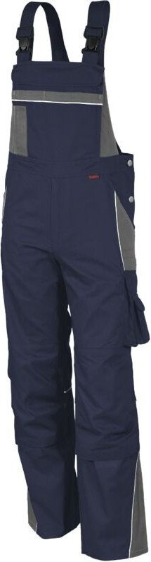 Qualitex Latzhose "PRO", Größe: 42, Farbe: marine/grau