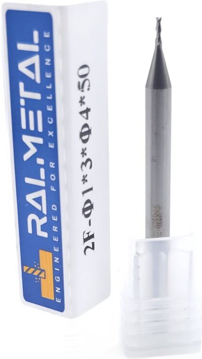 Thumbnail - Aluminium-VHM-Fräser, 2 Schneiden, 1 x 4D x 50, 45 HRC