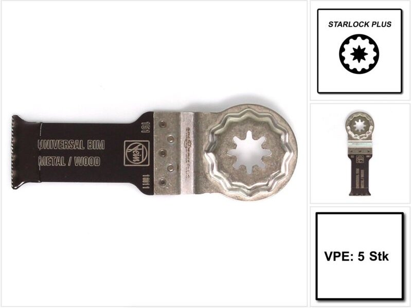 Sägeblatt StarlockPlus E-Cut u Bi-Metall 60x28 5 St 63502151230 MultiMaster - Fein