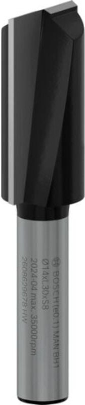 Thumbnail - Bosch pro Nutfräser, zweischneidig, ø 14 × l 30, Schaft 8 mm