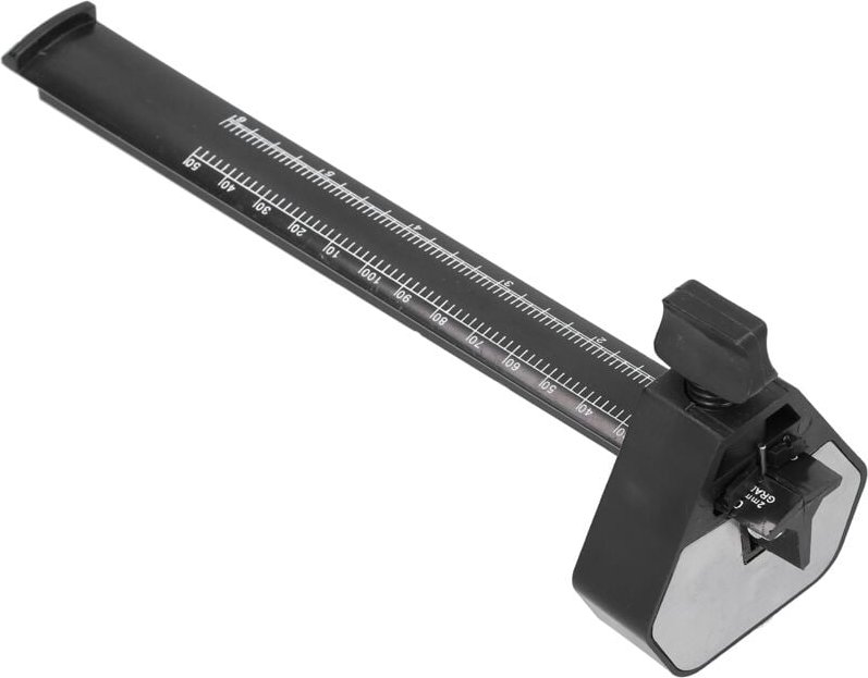 Spacnana Linear Writer für die Holzbearbeitung: Verstellbare Parallelmarkierung mit schwarzer, transparenter Skala.