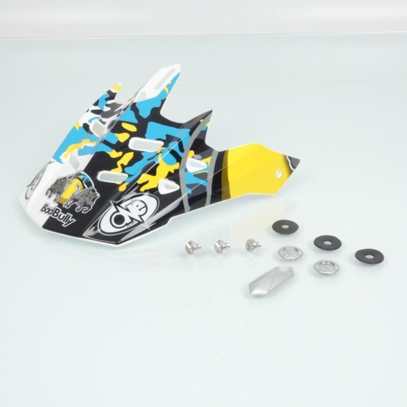 cross one bad bully helm visier kaskade blau für motorrad enduro