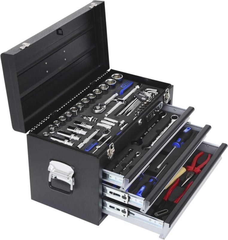 Ks Tools 1/4+1/2 CHROMEplus Universal-Werkzeug-Satz, 99-tlg