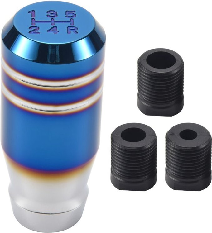 Tlily - 3 Bride Burnt Blau Universal Car 5-Gang-Schalthebel Schalthebelknopf