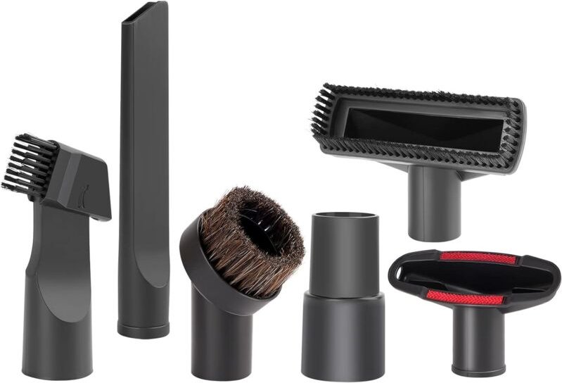 6-teiliges Staubsaugerzubehör, passend für Staubsauger mit 32 mm und 35 mm Kaliber, für Staubsaugerdüsen von Kärcher, Ro...