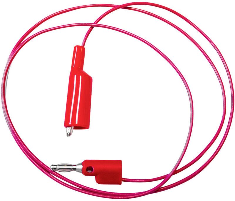 Mueller Electric BU-2030-A-36-2 Messleitung Bananenstecker 4 mm Krokoklemmen 0.9 m Rot 1 St.
