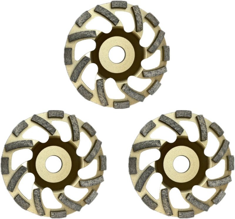 Trade-Shop Diamant Schleifteller / Schleiftopf 125 x 22,23mm mit 16 Turbo-Segmenten kompatibel mit Einhell Hitachi Beton...