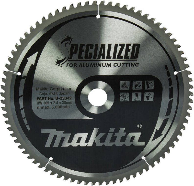 Sägeblatt specialized 305x30x80Z - Makita