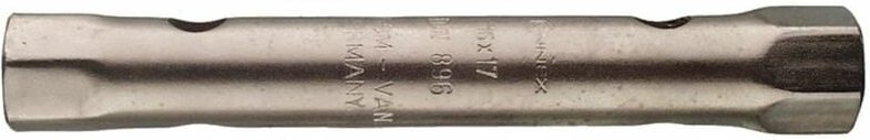 Rohrsteckschlüssel 17x19 mm Chrom-Vanadium-Stahl din 896