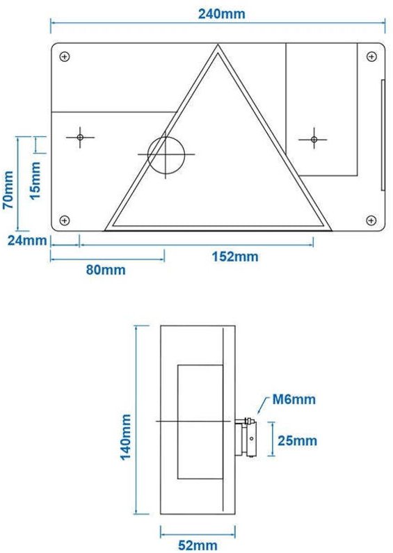 Aspock multipoint ii ruckleuchte links im blister