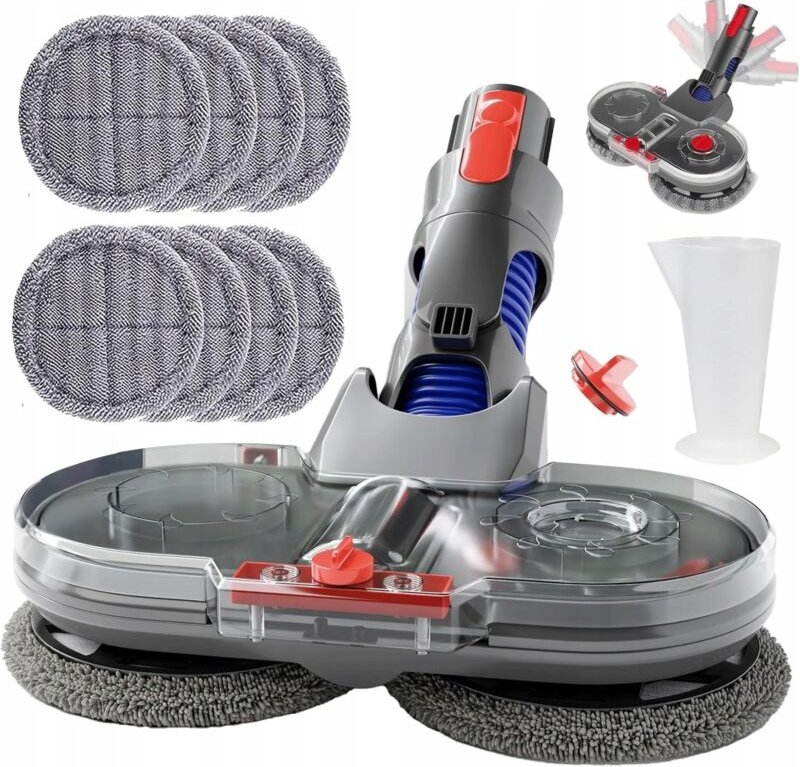 ELEKTRISCHE TURBO-MOP-WISCHBÜRSTE FÜR DYSON V7 V8 V10 V11 V15 8x MOPS