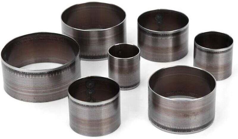 Ahlsen Rundstanzen-Set für Leder, 7-teiliges Set mit Hohllochstanzen für die Lederbearbeitung