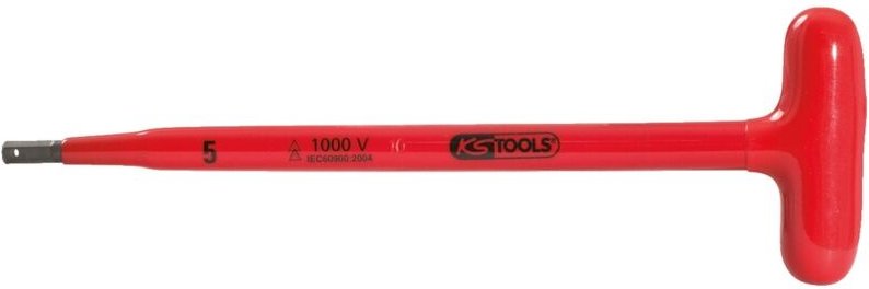 T-Griff-Innensechskant-Stiftschlüssel mit Schutzisolierung, 10x300mm