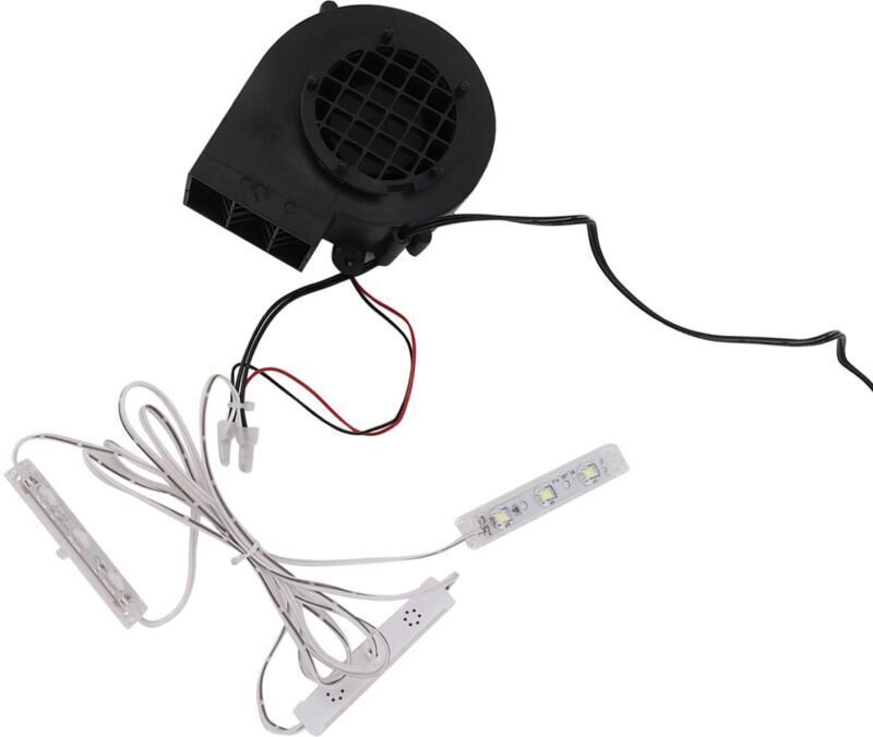 Vtizikl Souffleur d'air pour Gonflables avec 3 Ensembles D'ampoules LED Blanches, Pompe de Soufflage Gonflable de Noël, ...