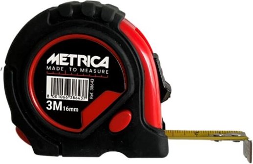 Maßband 3stop Ausgabe 2023 3Mx16MM - METRICA - 38643NH
