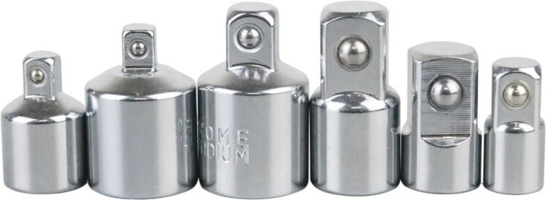 6-teiliger Steckschlüssel-Adapter, Ratschen-Adapter, Steckschlüssel-Adapter, Adapter für Stecknüsse und Bits 1/4" auf 3/...